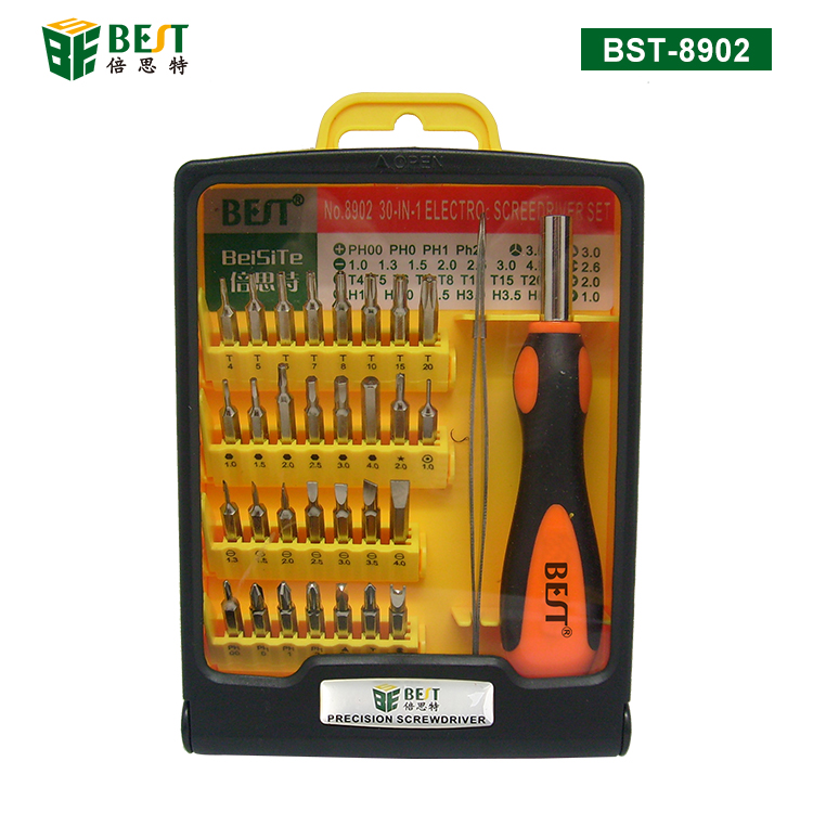 BST-8902 螺絲套批 螺絲刀套裝30合1 專用電腦手機電子電訊維修工具