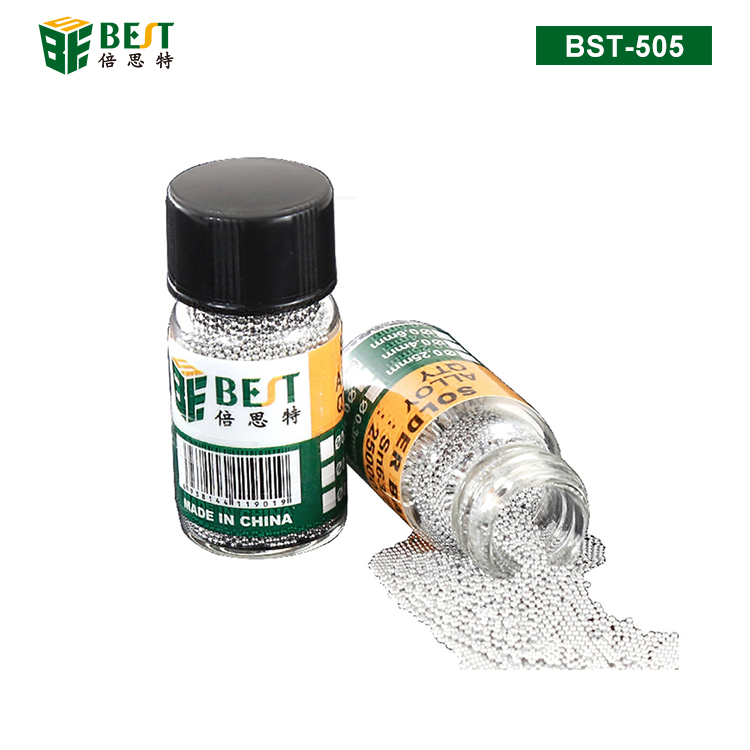 BST-505 錫珠 BGA封裝 植錫球Sn63/Pb37 BGA有鉛錫珠 2.5萬粒裝小瓶含鉛錫球 0.3芯片植錫錫粒焊接