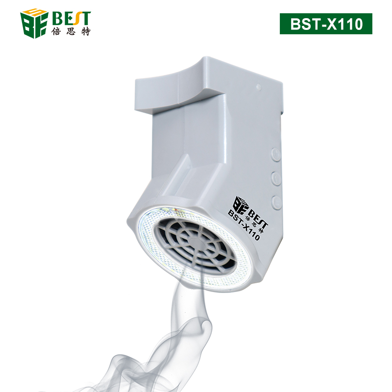 BST-X110 顯微鏡LED吸煙儀 三檔風(fēng)力調(diào)節(jié) 亮度可調(diào)36顆LED燈珠7.8W 小巧環(huán)保吸煙機 煙霧凈化器 排煙過濾風(fēng)扇