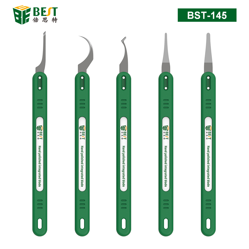 BST-145 手工打磨一體刀片套裝 五合一撬刀